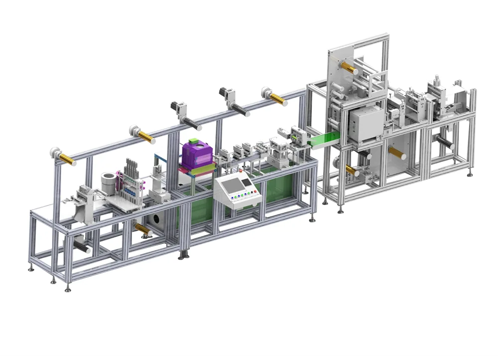 Máquina de produção de eletrodos vestíveis inteligentes